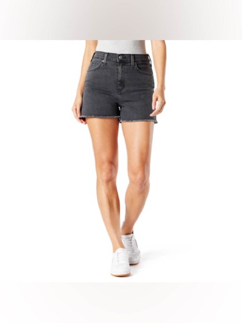 NWT • Signature by Levi Strauss • Black High-Rise 5” • Denim Shorts • Size 18 •